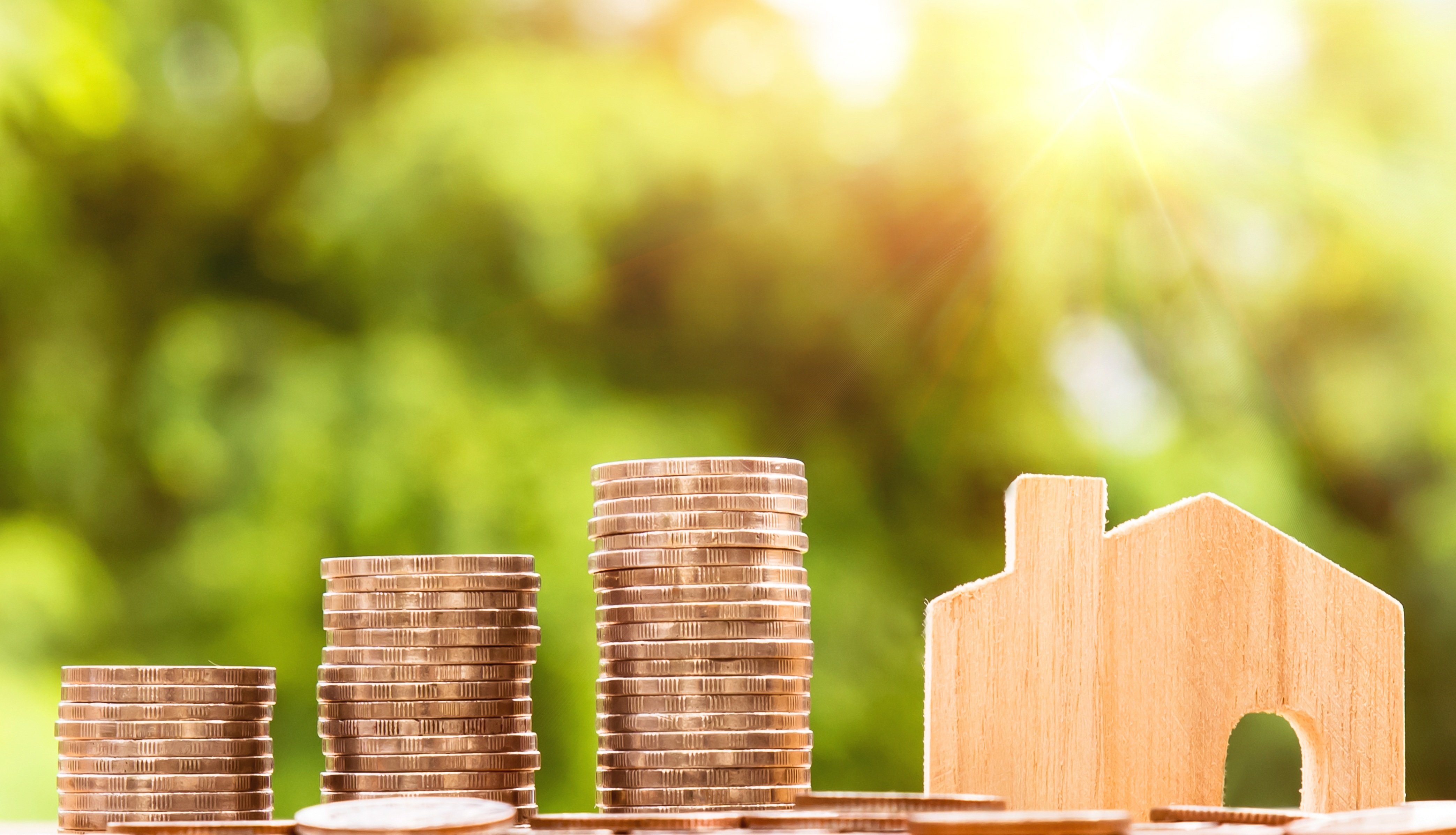 Piled Coins and Miniature House, Hampton Hampton property management