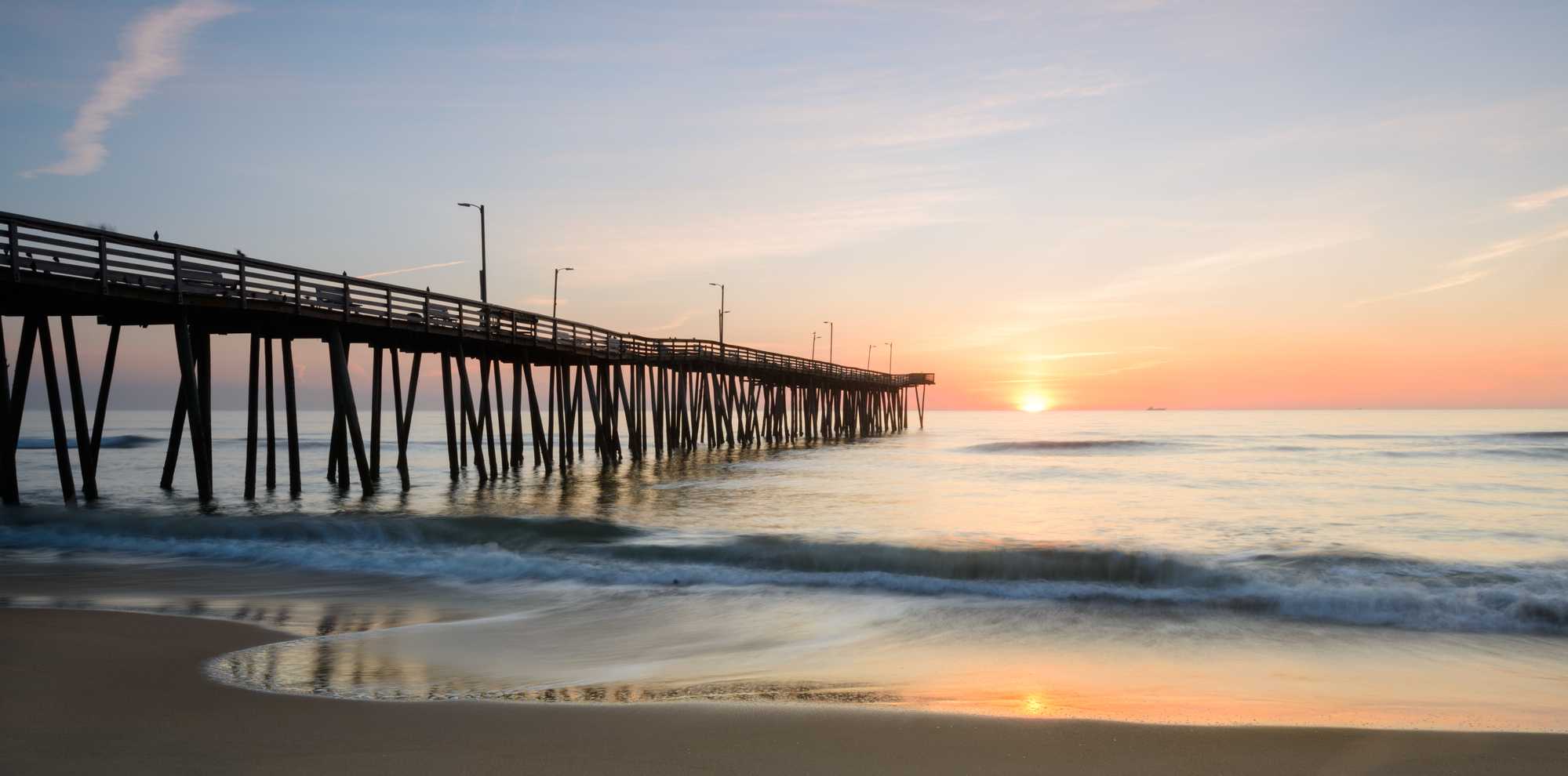 Sunrise off 14th st. Pier 2